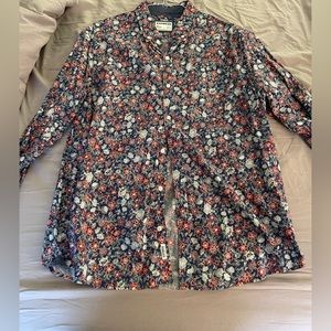 Floral express casual button-down
